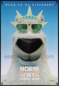 3s292 NORM OF THE NORTH advance DS 1sh '16 voice of Rob Schneider in the title role, great image!