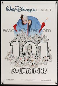 3s308 ONE HUNDRED & ONE DALMATIANS DS 1sh R91 most classic Walt Disney canine family cartoon!