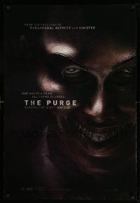 3s427 PURGE May 31st teaser DS 1sh '13 one night a year, all crime is legal!
