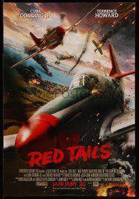 3s458 RED TAILS style A advance DS 1sh '12 Cuba Gooding Jr & Terence Howard as WWII fighter pilots!