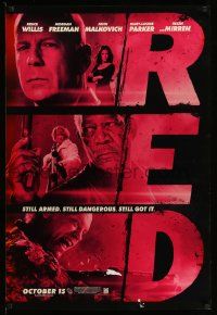 3s451 RED teaser DS 1sh '10 Bruce Willis, Morgan Freeman, John Malkovich!