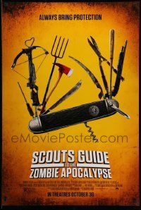 3s565 SCOUTS GUIDE TO THE ZOMBIE APOCALYPSE advance DS 1sh '15 Sheridan, Swiss Army knife image!
