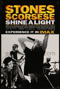 3s596 SHINE A LIGHT IMAX DS 1sh '08 Martin Scorcese's Rolling Stones documentary, concert image!