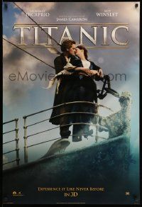 3s808 TITANIC style C int'l DS 1sh R12 DiCaprio, Winslet, different new image for 3D format!