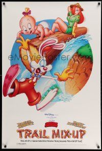 3s829 TRAIL MIX-UP DS 1sh '93 cartoon art Roger Rabbit, Baby Herman, Jessica Rabbit!