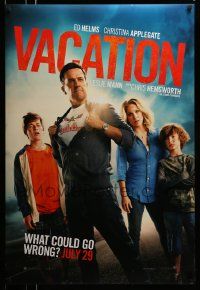 3s884 VACATION teaser DS 1sh '15 Ed Helms, Christina Applegate, Hemsworth, what could go wrong?