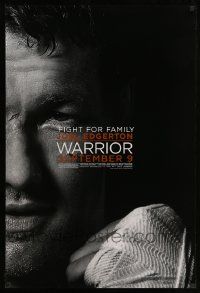 3s917 WARRIOR teaser DS 1sh '11 Joel Edgerton, Tom Hardy, mixed martial arts action!