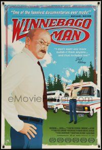 3s951 WINNEBAGO MAN 1sh '09 art of Jack Rebney as most famous recreational vehicle salesman!