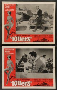 3t926 KILLERS 2 LCs '64 Don Siegel, Hemingway, Lee Marvin, sexy Angie Dickinson, Cassavetes!