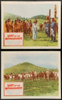 3t929 LAST OF THE RENEGADES 2 LCs '66 great images of Pierre Brice as Native American Winnetou!