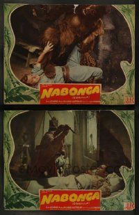 3t946 NABONGA 2 LCs '44 great images of Buster Crabbe & fake giant gorilla!
