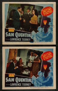 3t969 SAN QUENTIN 2 LCs '47 famous prison, Directed by Douglas Gordon, cool film noir!