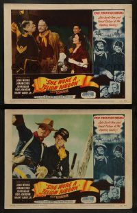 3t971 SHE WORE A YELLOW RIBBON 2 LCs '49 John Ford, John Wayne & Joanne Dru, Ben Johnson!