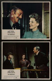 3t972 SHOOTIST 2 LCs '76 Don Siegel, images of cowboy John Wayne & Lauren Bacall, Ron Howard!