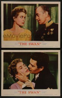 3t980 SWAN 2 LCs '56 wonderful images of beautiful Grace Kelly, Alec Guinness, Louis Jourdan!
