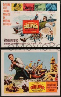 3t019 3 WORLDS OF GULLIVER 8 LCs '60 Ray Harryhausen fantasy classic, cool special effects scenes!