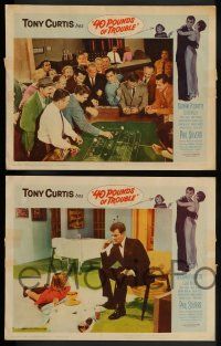 3t020 40 POUNDS OF TROUBLE 8 LCs '63 Tony Curtis has women trouble, Suzanne Pleshette, gambling!