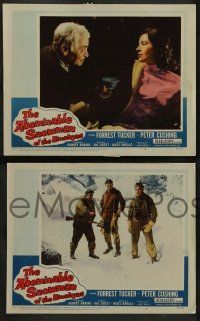3t549 ABOMINABLE SNOWMAN OF THE HIMALAYAS 6 LCs '57 English Hammer horror, Peter Cushing!