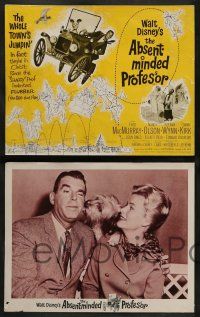 3t024 ABSENT-MINDED PROFESSOR 8 LCs '61 Disney, Flubber, MacMurray in title role, jet!