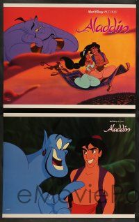 3t027 ALADDIN 8 LCs '92 classic Disney Arabian cartoon, great images of Prince Ali & Jasmine!