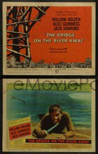 3t052 BRIDGE ON THE RIVER KWAI 8 LCs '58 William Holden, Alec Guinness, David Lean WWII classic!