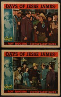 3t654 DAYS OF JESSE JAMES 4 LCs '39 great images of Roy Rogers in 3 cards, bad guys in fourth one!