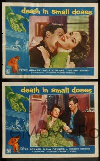 3t076 DEATH IN SMALL DOSES 8 LCs '57 the rough tough guys and dolls, Peter Graves!