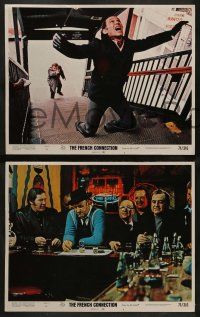 3t094 FRENCH CONNECTION 8 LCs '71 William Friedkin, Gene Hackman, Roy Scheider, Marcel Bozzuffi!