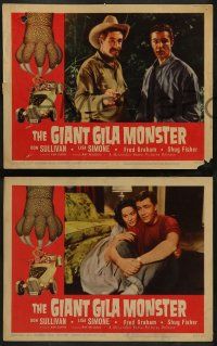3t790 GIANT GILA MONSTER 3 LCs '59 Don Sullivan, Lisa Simone, teens in hot rod monster action!