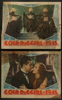 3t792 GOLD DIGGERS OF 1935 3 LCs '35 Dick Powell, Gloria Stuart & Menjou, sexy chorus girls!