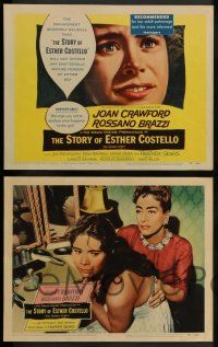 3t104 GOLDEN VIRGIN 8 LCs '57 Joan Crawford, Sears, Brazzi, Randell, The Story of Esther Costello!