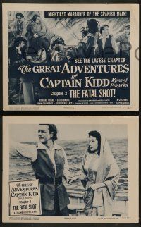 3t672 GREAT ADVENTURES OF CAPTAIN KIDD 4 chapter 2 LCs '53 serial action, The Fatal Shot!