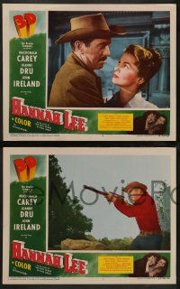 3t518 HANNAH LEE 7 3D LCs '53 Macdonald Carey, Joanne Dru, John Ireland!