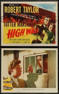 3t120 HIGH WALL 8 LCs '48 Robert Taylor & sexiest Audrey Totter, cool film noir!