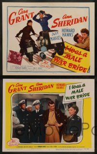 3t135 I WAS A MALE WAR BRIDE 8 LCs R53 World War II images of Cary Grant & Ann Sheridan in uniform!