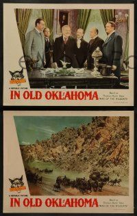 3t802 IN OLD OKLAHOMA 3 LCs '43 John Wayne, Gabby, Sidney Blackmer as Roosevelt, War of the Wildcats