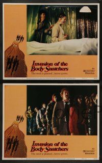 3t524 INVASION OF THE BODY SNATCHERS 7 LCs '78 Donald Sutherland, classic sci-fi remake!
