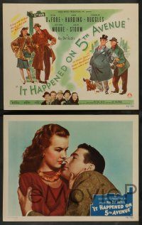 3t151 IT HAPPENED ON 5th AVENUE 8 LCs '46 poor Don DeFore loves rich and beautiful Gale Storm!