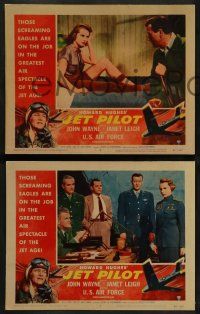3t806 JET PILOT 3 LCs '57 big John Wayne, Cold War jets & sexy Janet Leigh, Howard Hughes!
