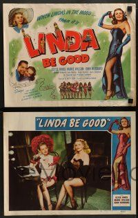 3t188 LINDA BE GOOD 8 LCs '48 sexy Elyse Knox, Marie Wilson, Joyce Compton, burlesque comedy!