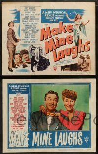 3t232 MAKE MINE LAUGHS 8 LCs '49 Ray Bolger, Jack Haley, Anne Shirley, highlights from RKO hits!