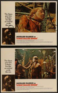 3t234 MAN CALLED HORSE 8 LCs '70 Richard Harris becomes Sioux warrior, Native American Manu Tupou!