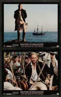 3t012 MASTER & COMMANDER 10 LCs '03 Russell Crowe, Paul Bettany, Peter Weir, Far Side of the World!