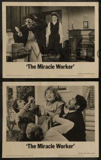 3t701 MIRACLE WORKER 4 LCs '62 Anne Bancroft as Annie Sullivan & Patty Duke as Helen Keller!