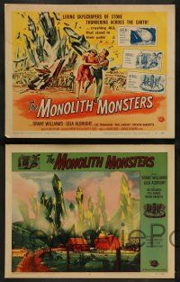 3t277 MONOLITH MONSTERS 8 LCs '57 Grant Williams, Lola Albright, cool sci-fi horror images!