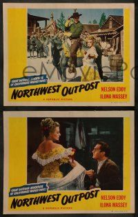 3t710 NORTHWEST OUTPOST 4 LCs '47 Nelson Eddy & Ilona Massey in a musical western in Old California