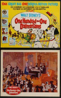 3t015 ONE HUNDRED & ONE DALMATIANS 9 LCs '61 most classic Walt Disney canine family cartoon!