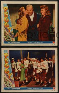 3t720 PEGGY 4 LCs '50 Charles Coburn, Diana Lynn, Rose Bowl Parade!