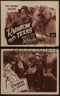 3t731 RAINBOW OVER TEXAS complete set of 4 LCs R54 cowboy Roy Rogers, sexy Dale Evans, Gabby Hayes!