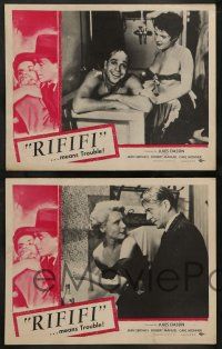 3t732 RIFIFI 4 LCs '56 directed by Jules Dassin, Jean Servais, it means trouble, great scenes!
